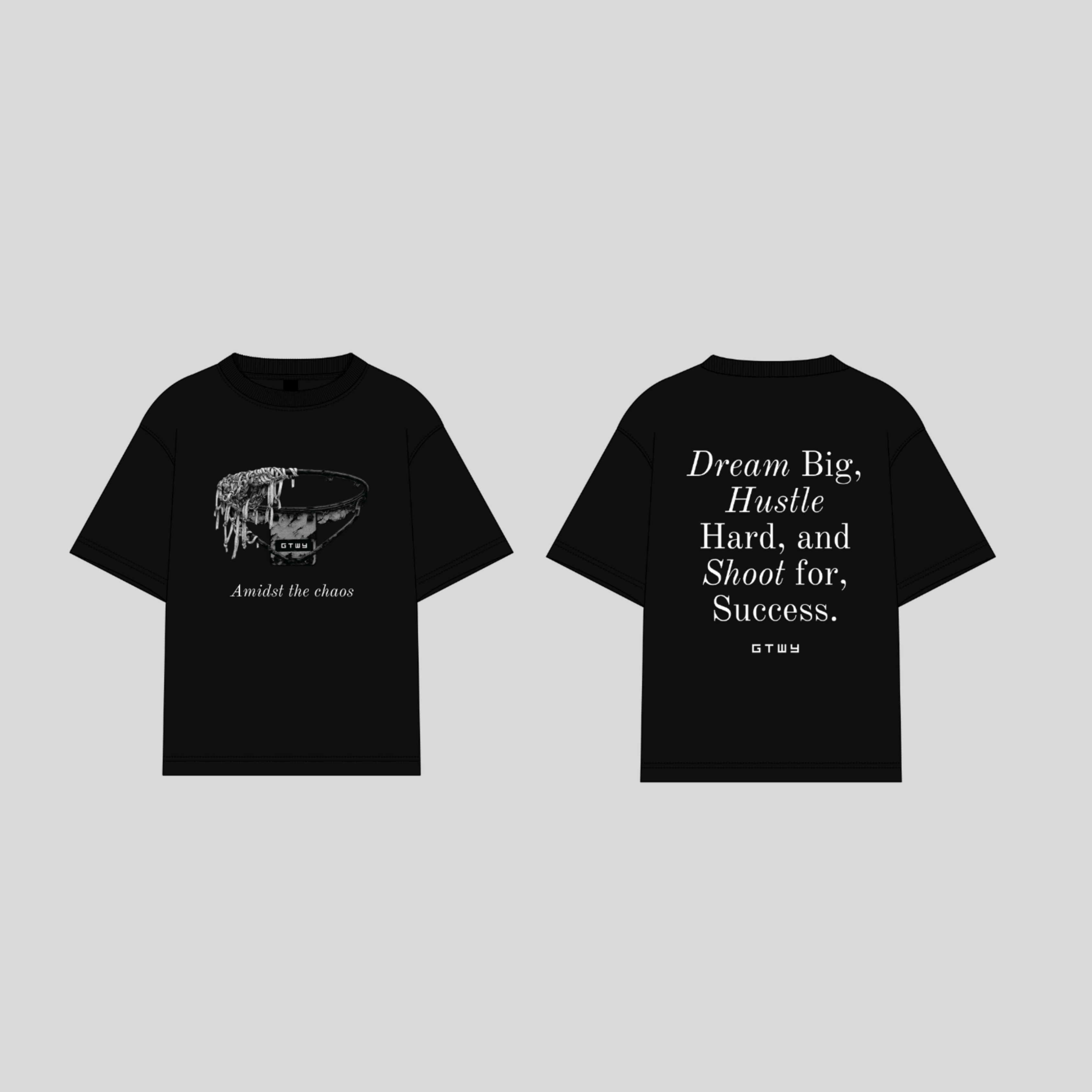 AMIDST THE CHAOS TEE - BLACK