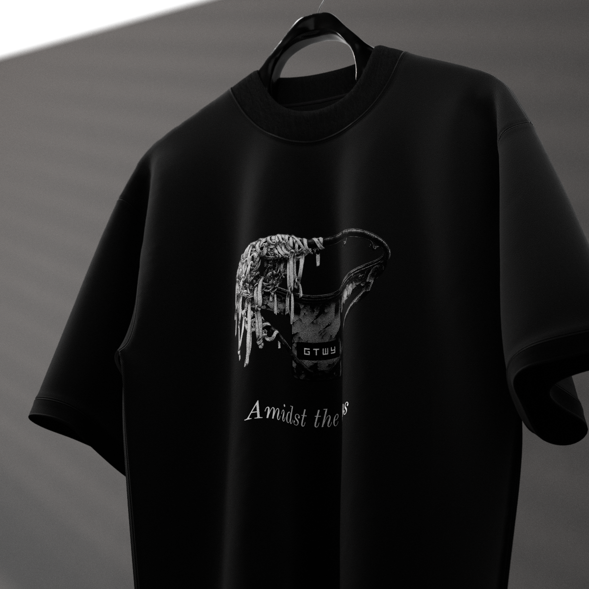 AMIDST THE CHAOS TEE - BLACK