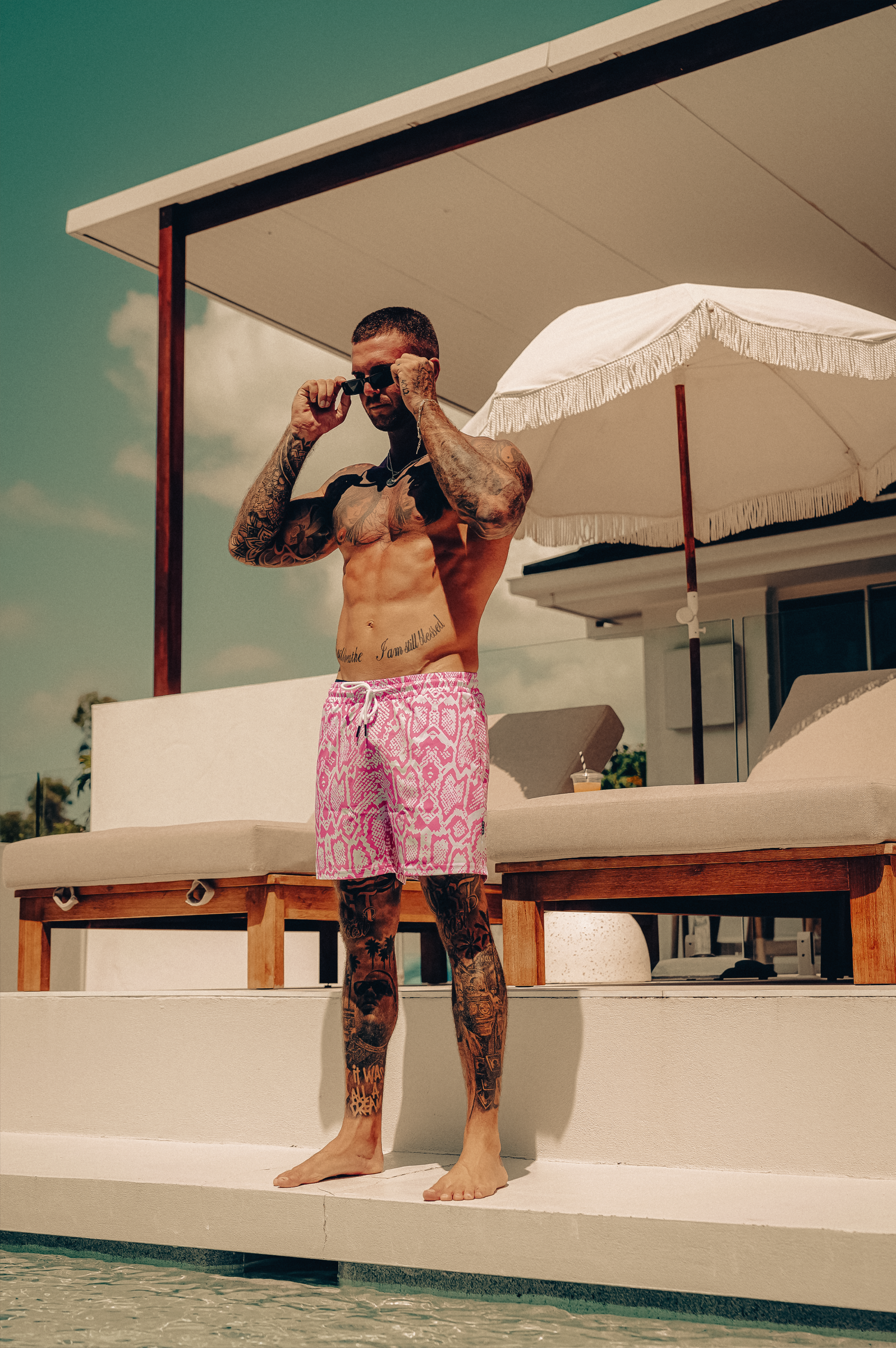 Snake Skin Trunk Short