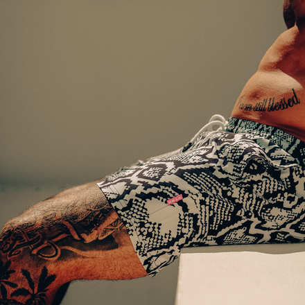 Snake Skin Trunk Short
