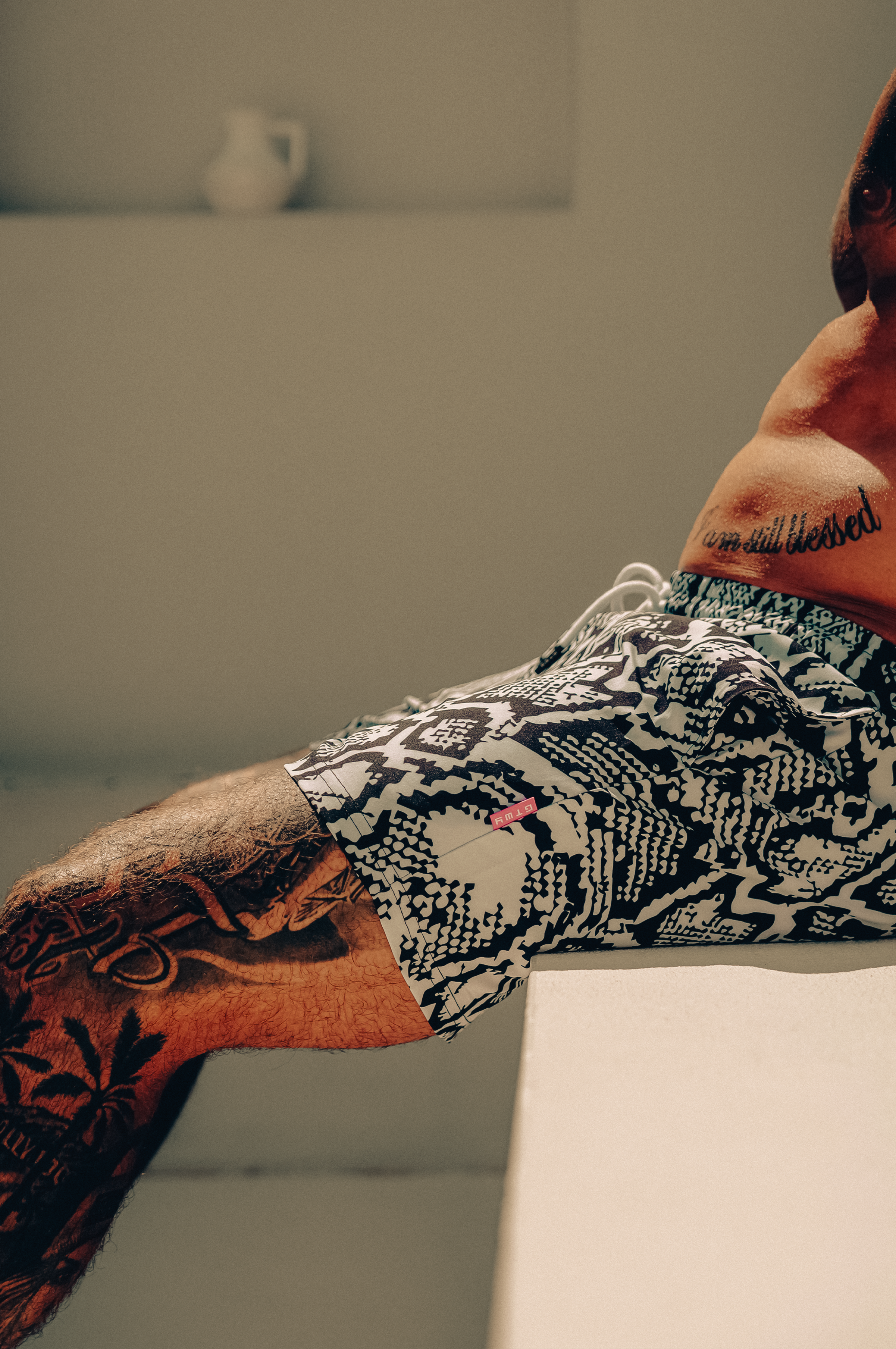 50% off SALE - Snake Skin Trunk Short