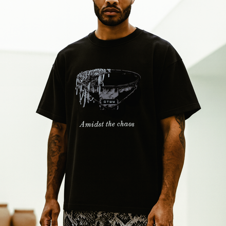 AMIDST THE CHAOS TEE - BLACK